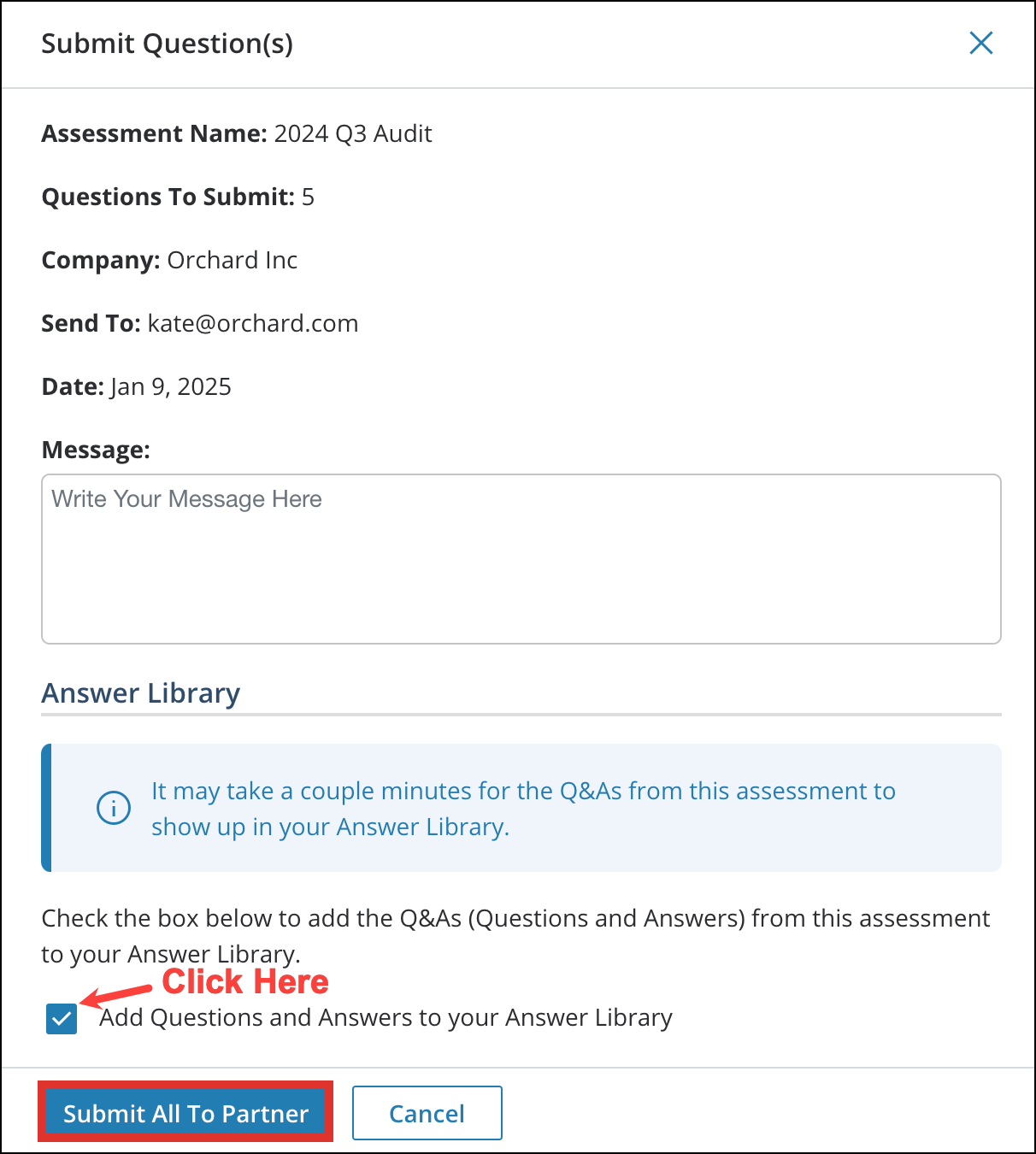 Adding Answers From an Assessment to the Answer Library 2 [R360]