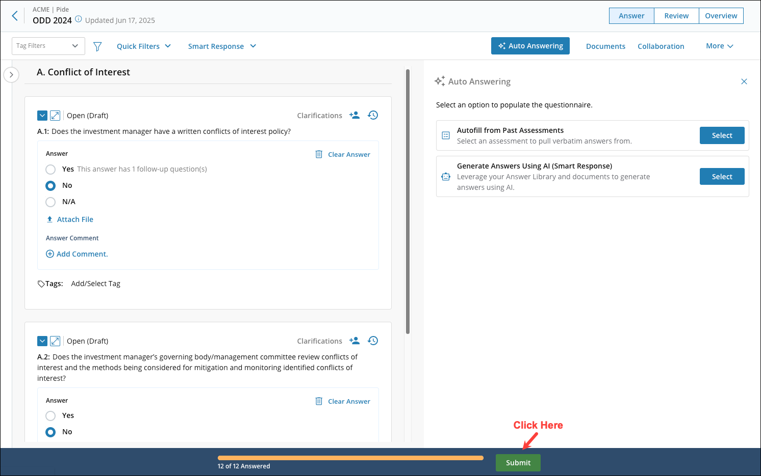 Adding Answers From an Assessment to the Answer Library 4 [R360]