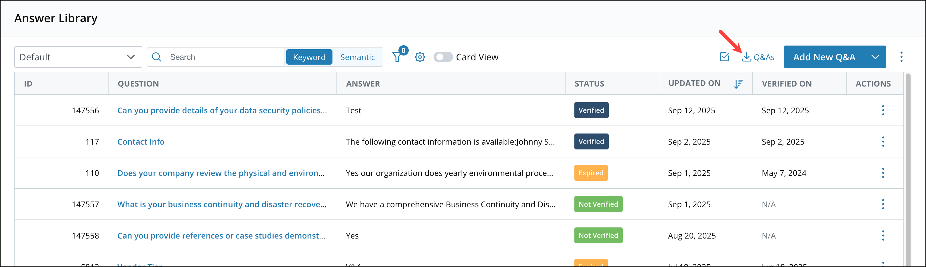 Bulk Import and Export Q&A Records 1[R360]