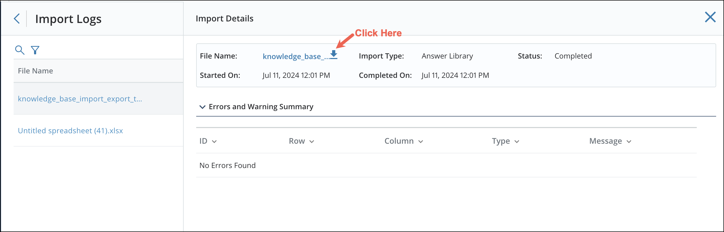Bulk Import and Export Q&A Records 11[R360]