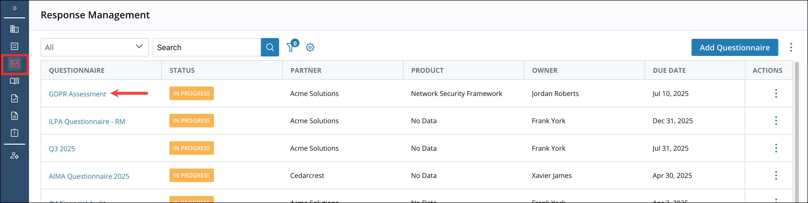 Navigating to Response Management Questionnaires 1[R360].png