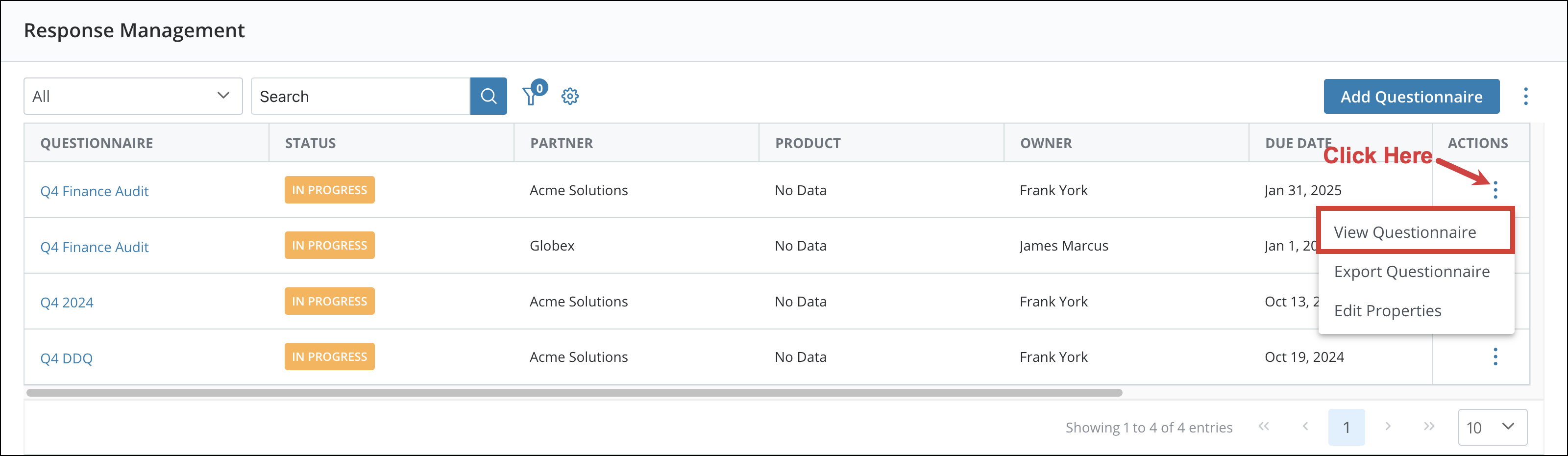 Assigning Questions in External RFPs & DDQs 3[R360]
