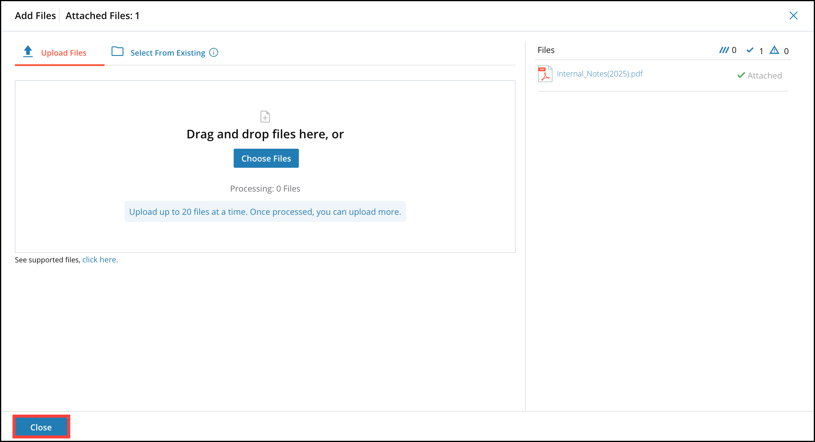 Attaching and Uploading Files 4
