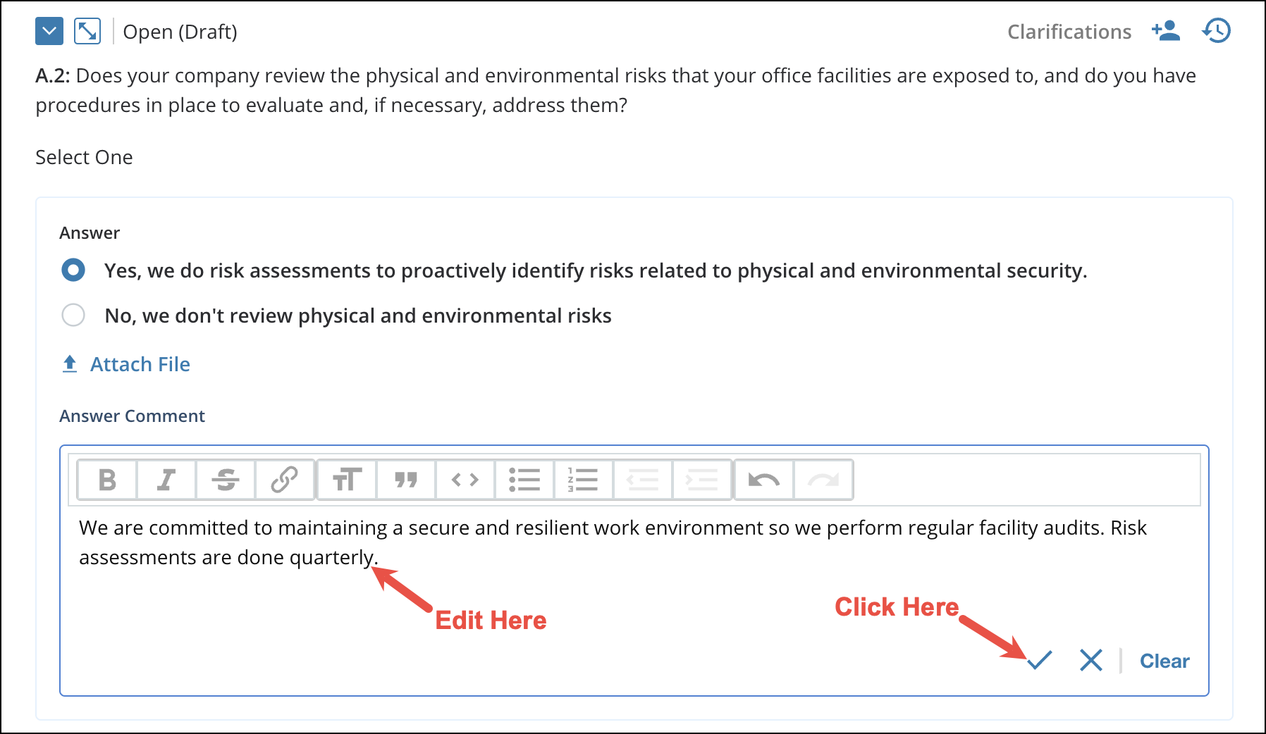 Adding and Editing Answer Comments 4