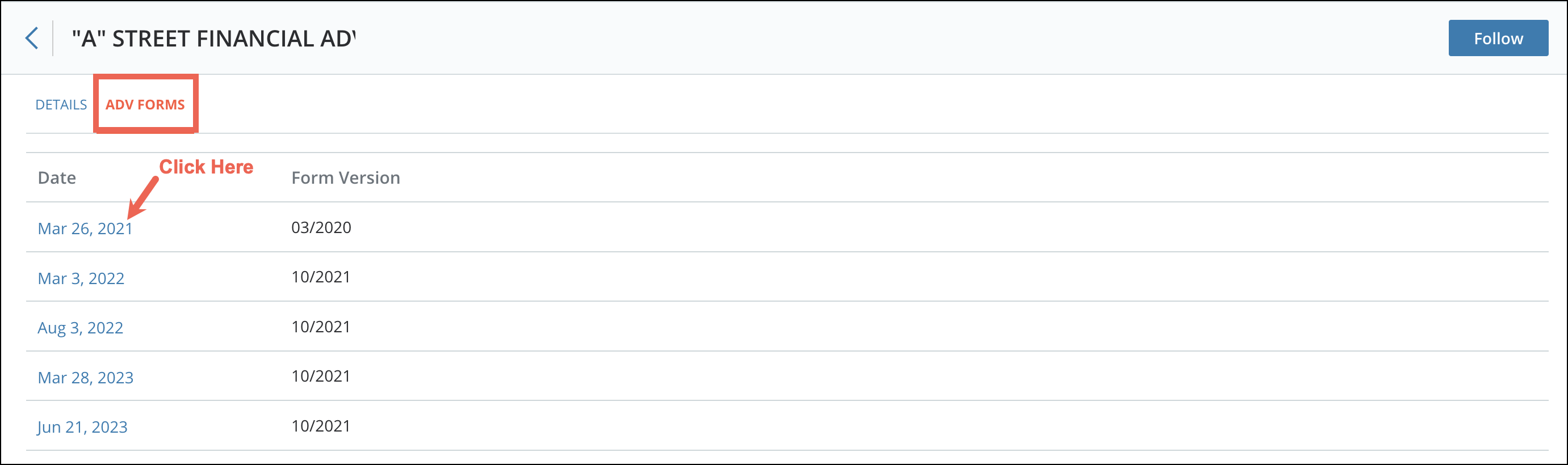ADV Filing Comparisons 2