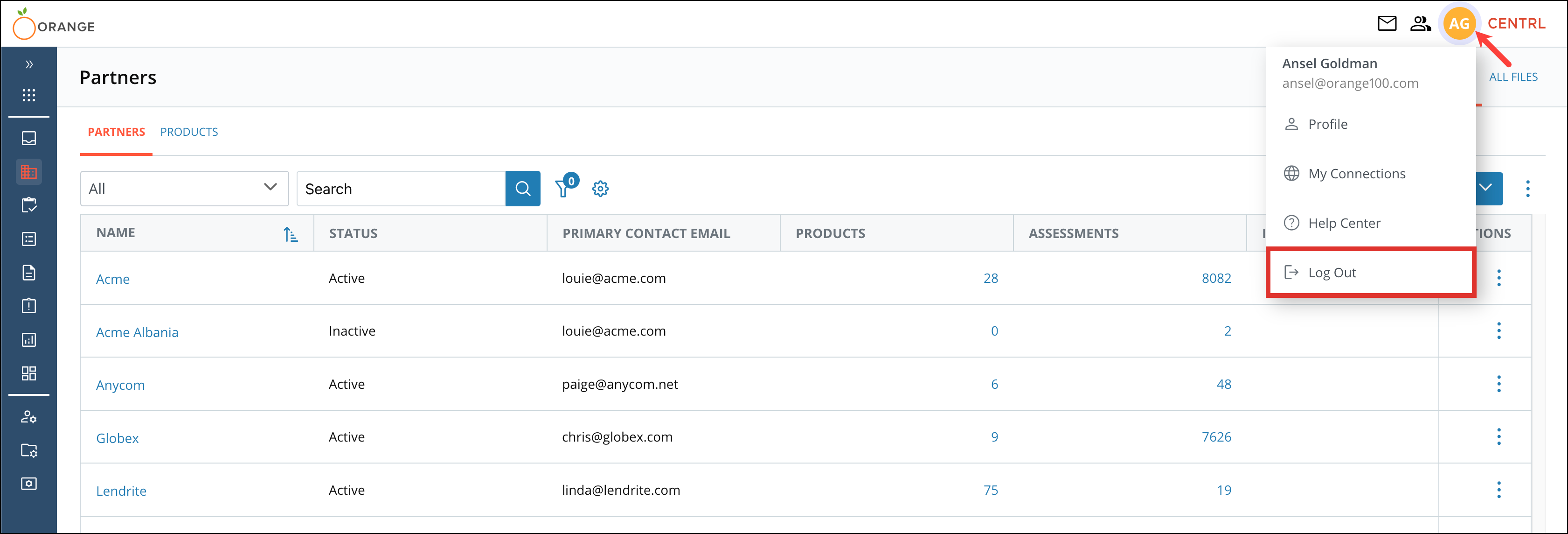 Logging Into CENTRL 3