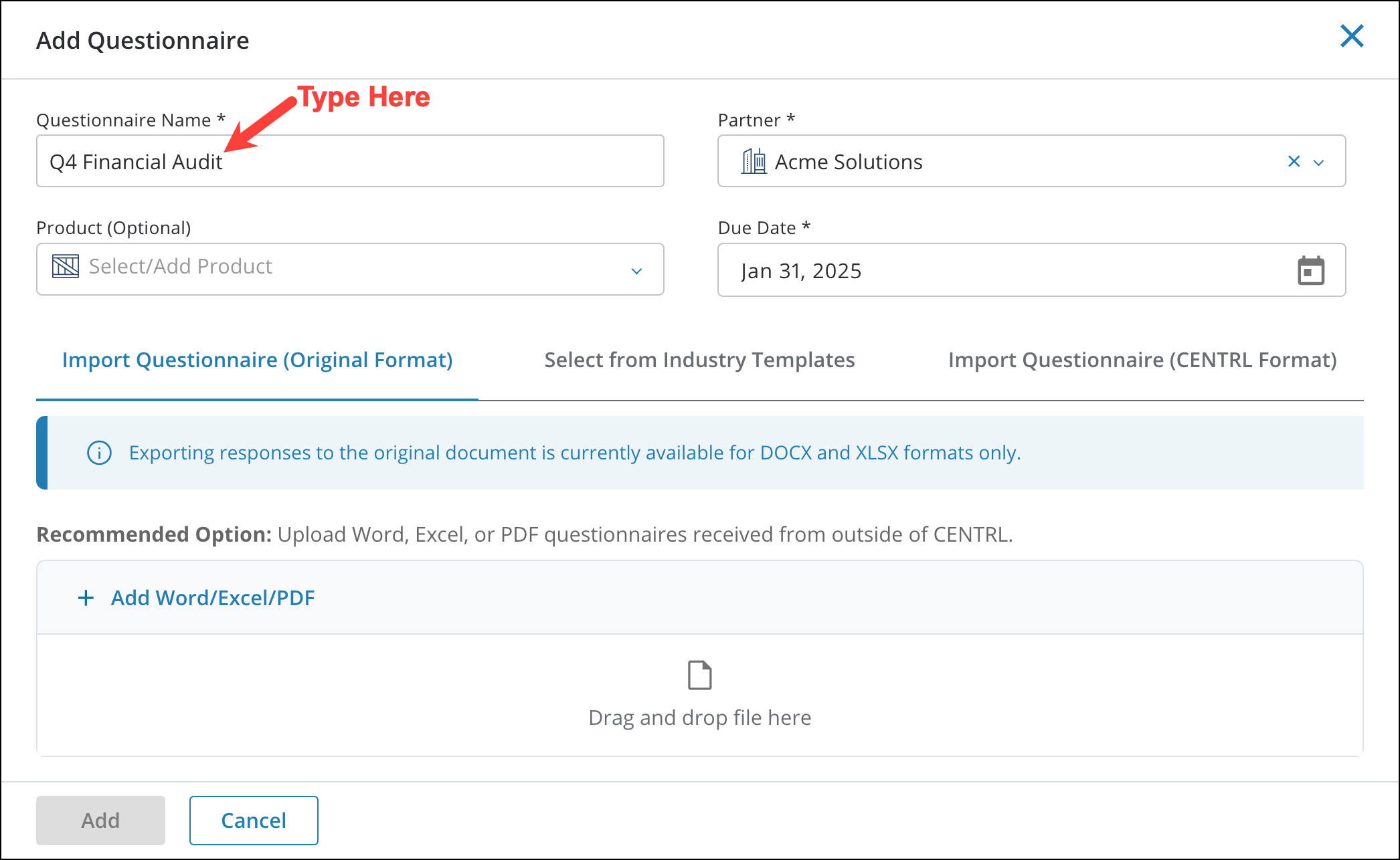 Adding and Managing Questionnaires 2[R360]