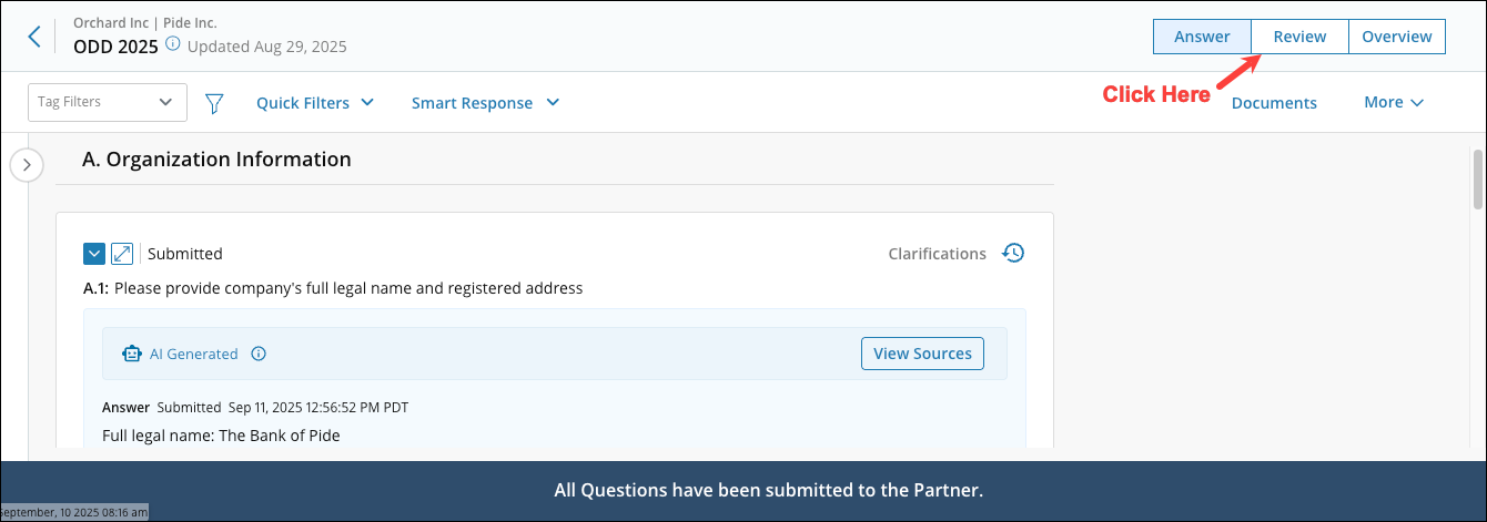 Adding Answers From an Assessment to the Answer Library 9 [R360]