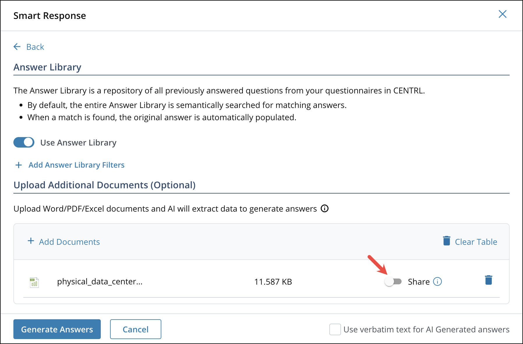 Answering Questionnaires with Smart Response 10[R360]