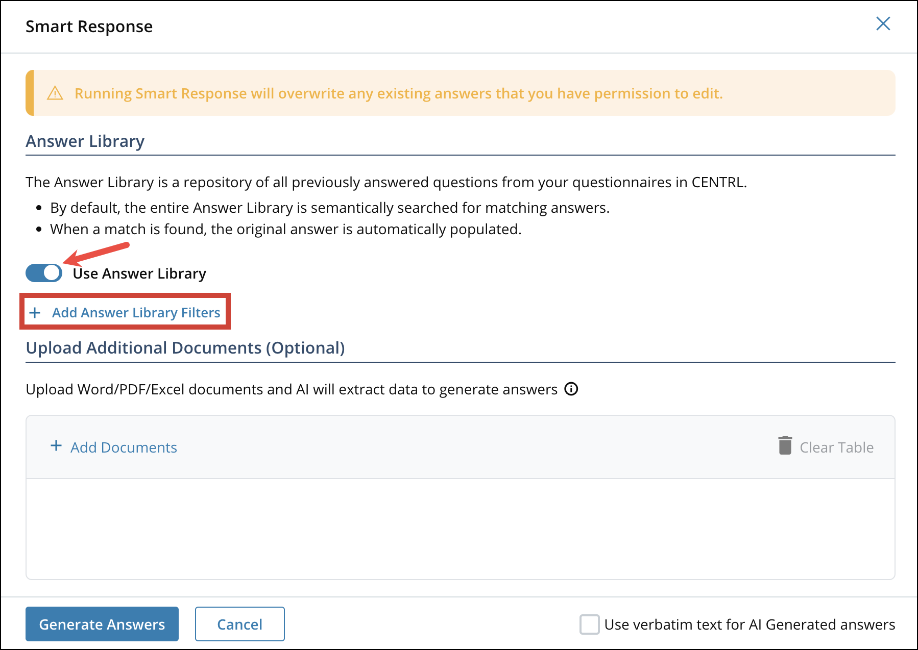 Answering Questionnaires with Smart Response 6[R360]