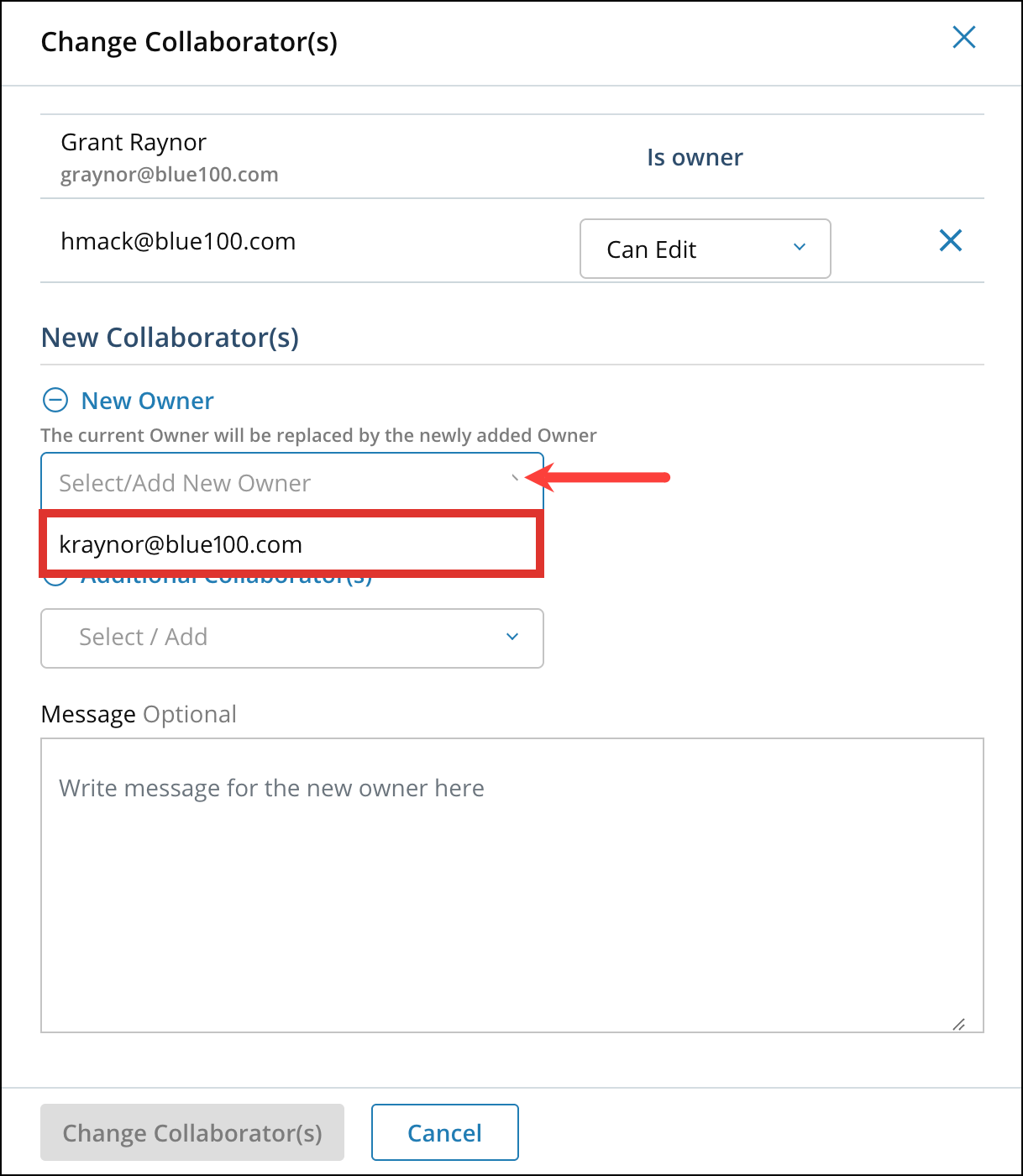 Add or Change Assessment Collaborators 4[R360]