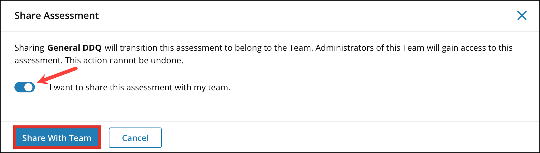 Sharing Assessments with Team 2[R360]