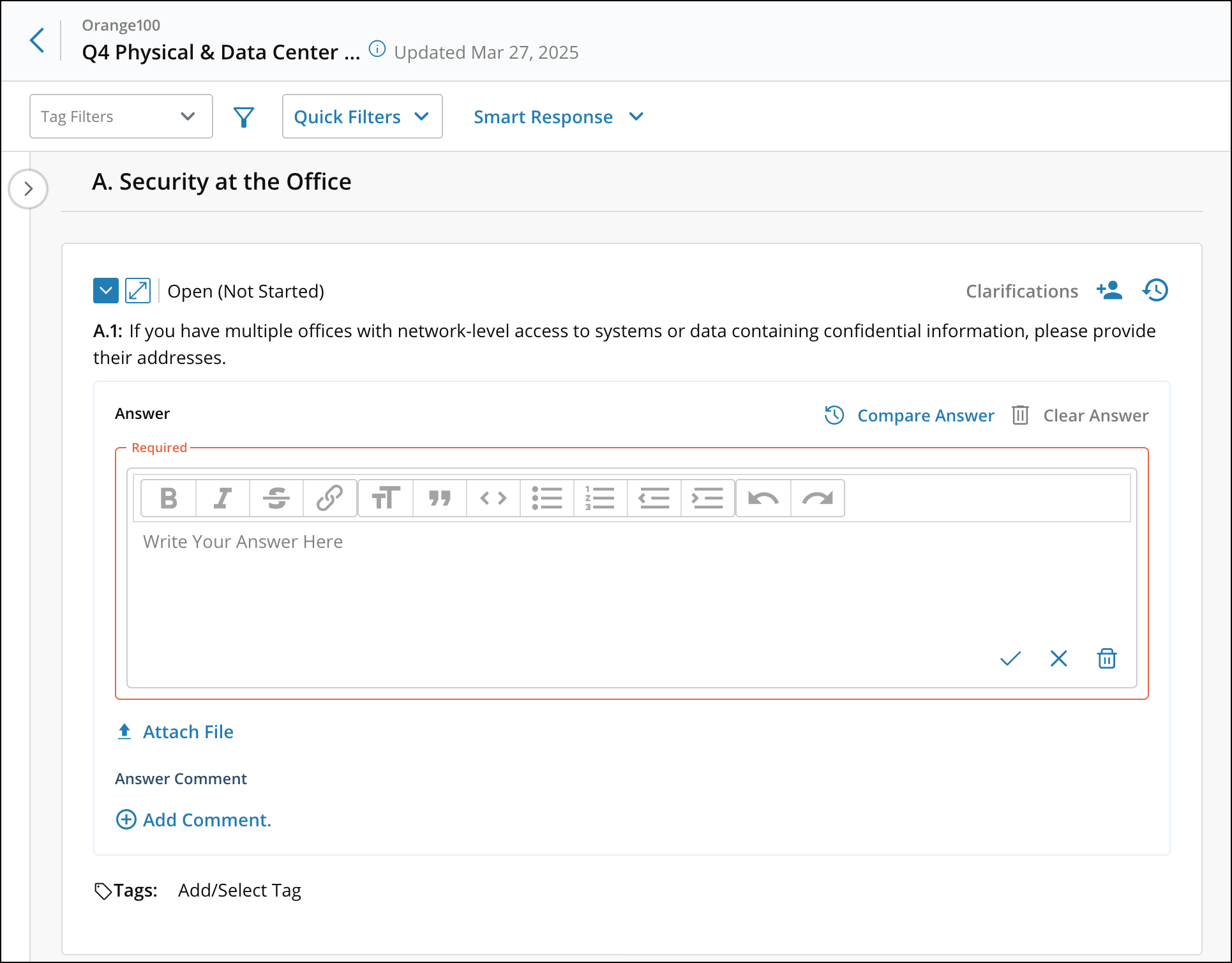Answering a Mandatory Question 3[R360]