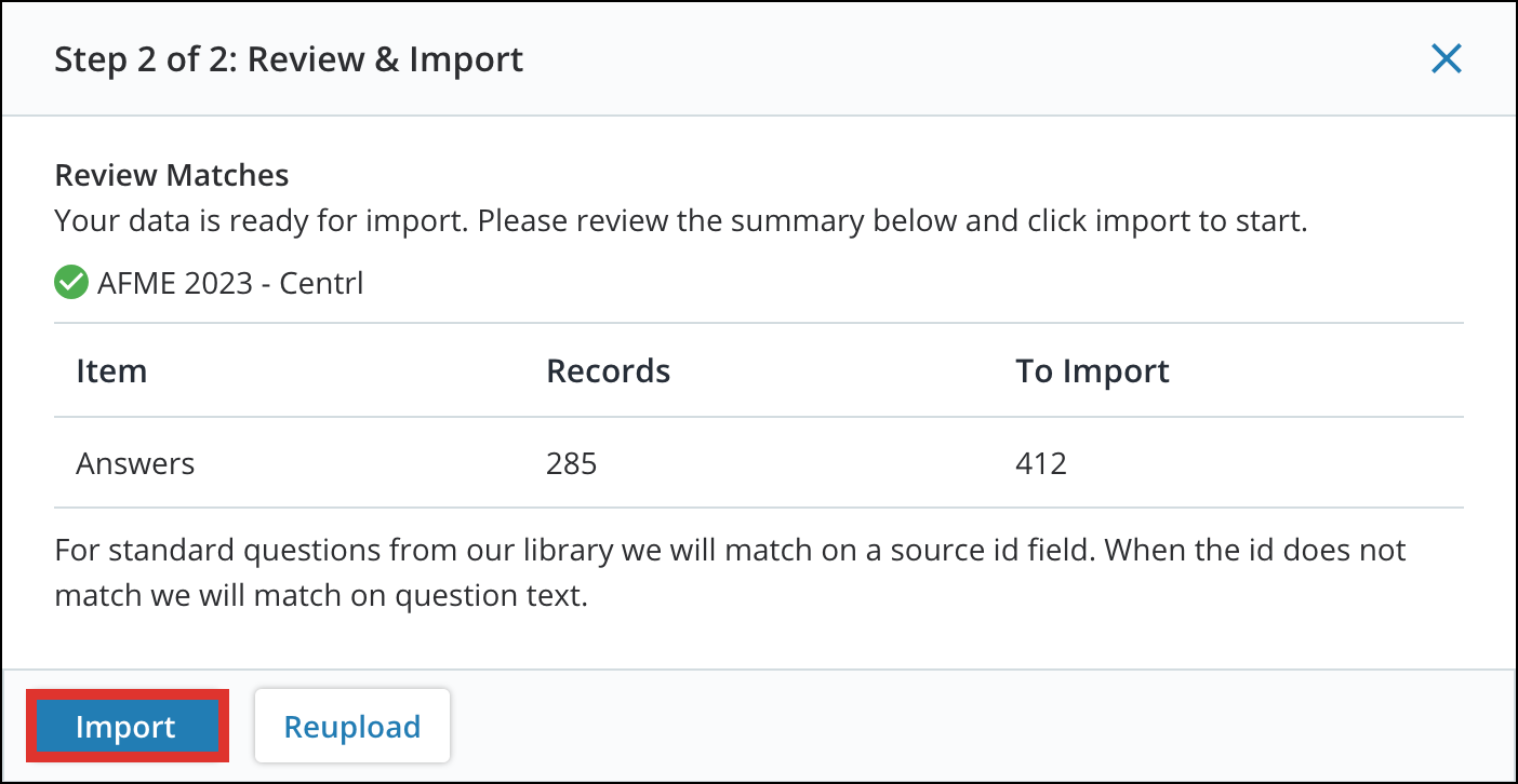 Import Offline Answers in an Assessment 12
