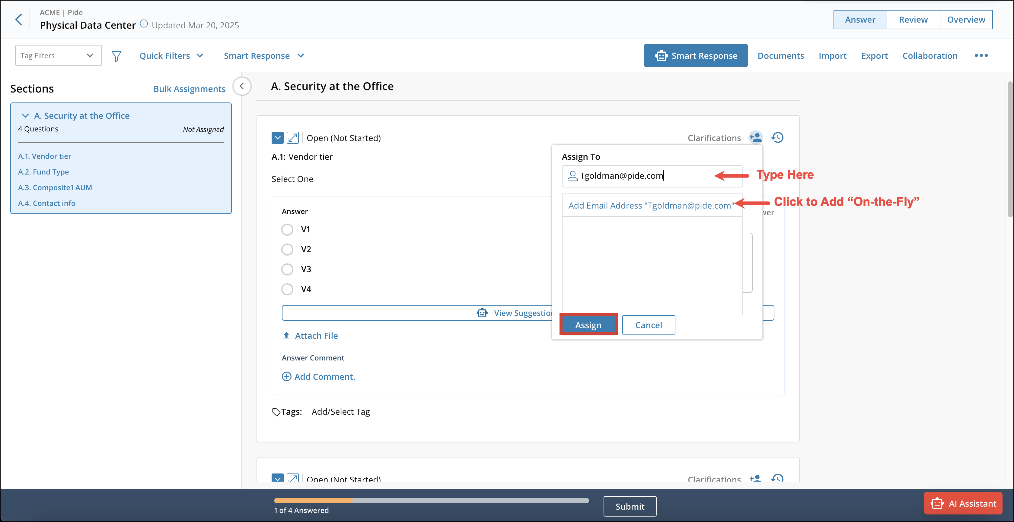 Assigning Questions for Answering 5[R360]
