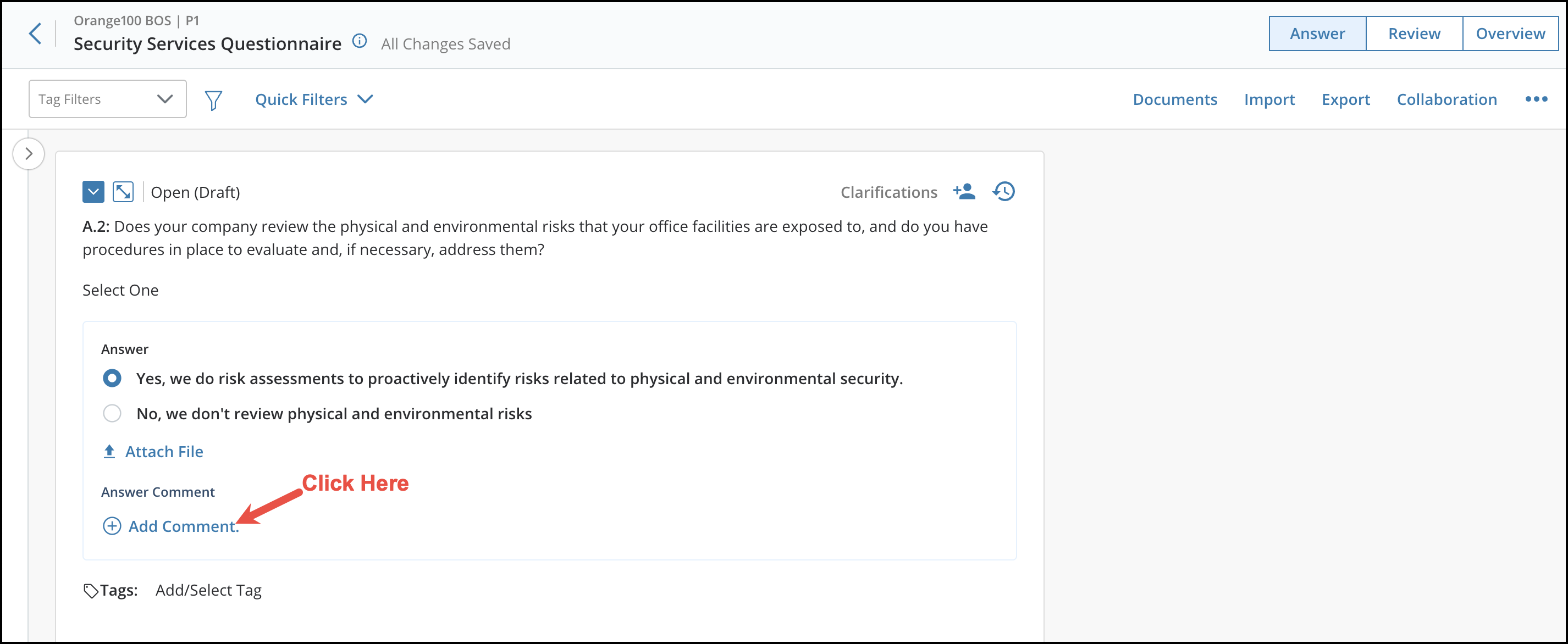 Adding and Editing Answer Comments 1