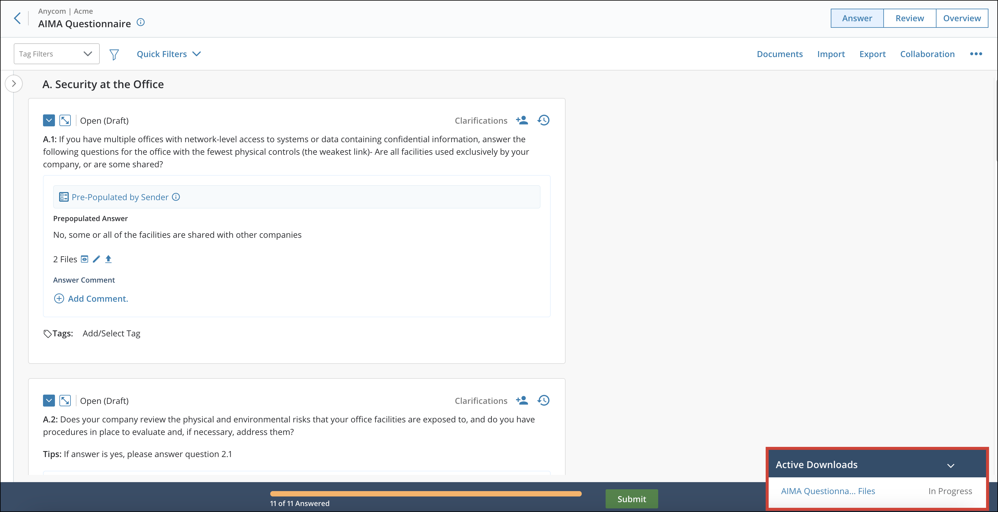 Viewing and Downloading All Files Attached to an Assessment 7[R360]