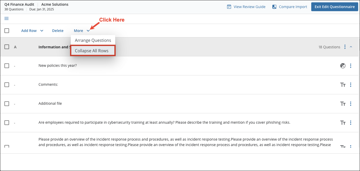Edit Questionnaires 14[R360]