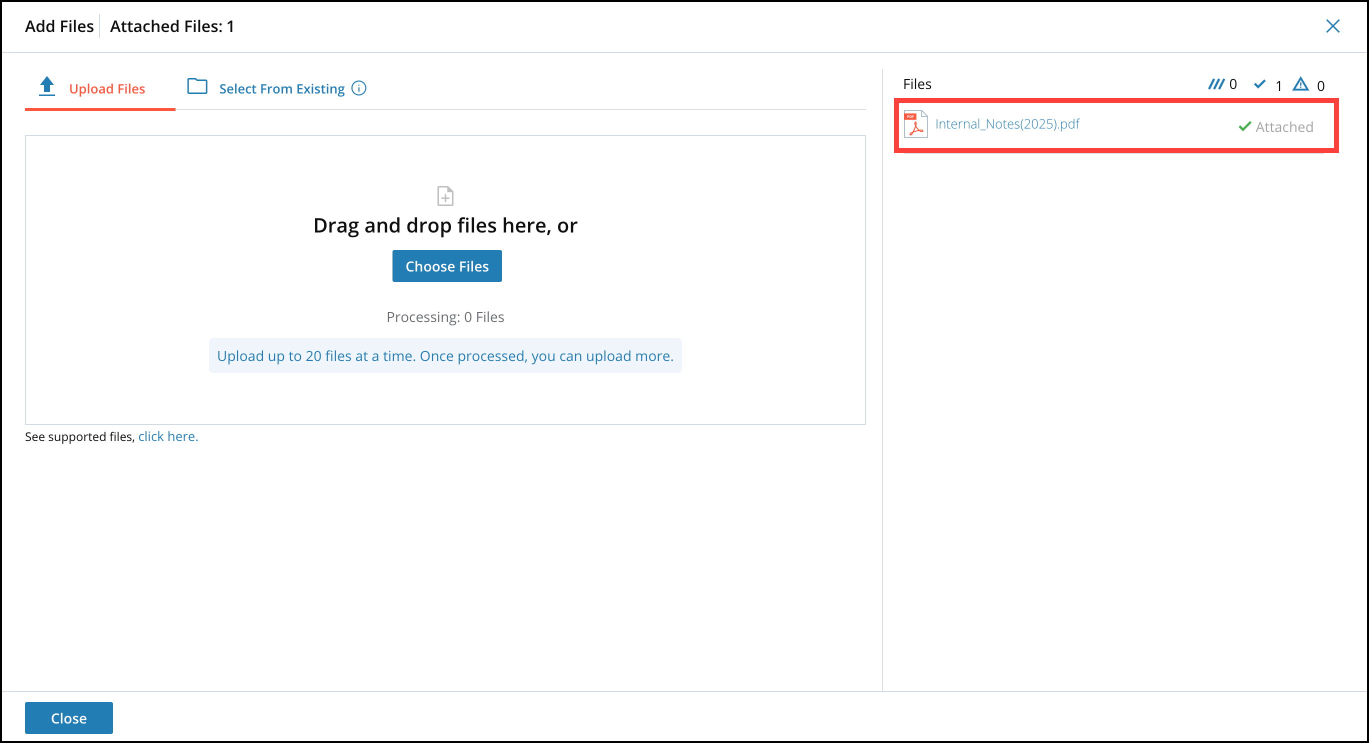 Attaching and Uploading Files 2