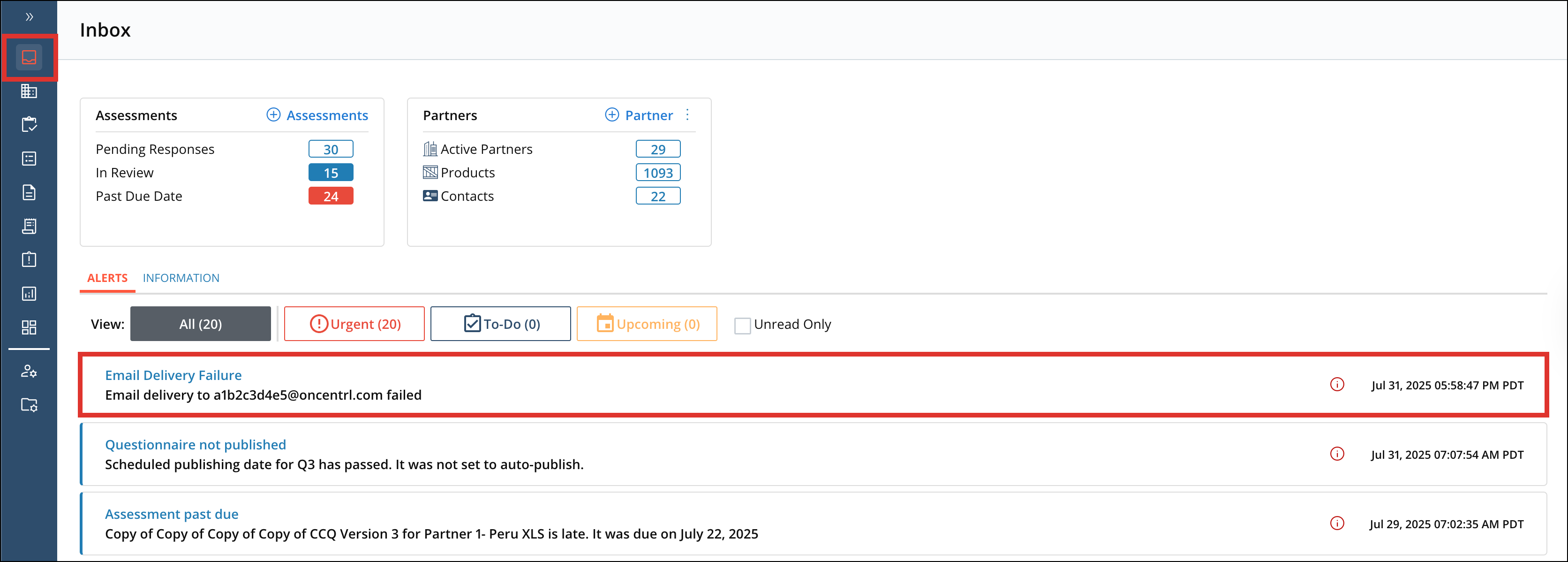 Email Delivery Failure Notification 2