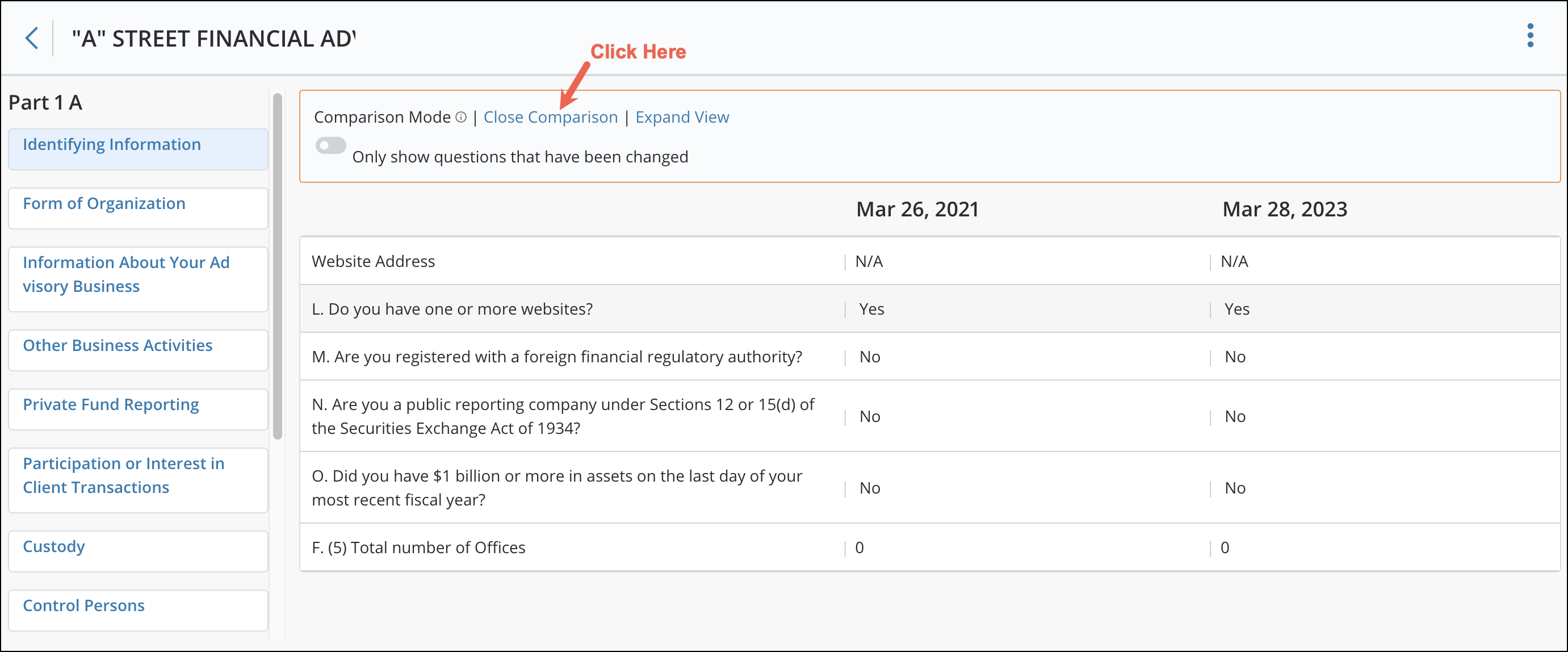ADV Filing Comparisons 6