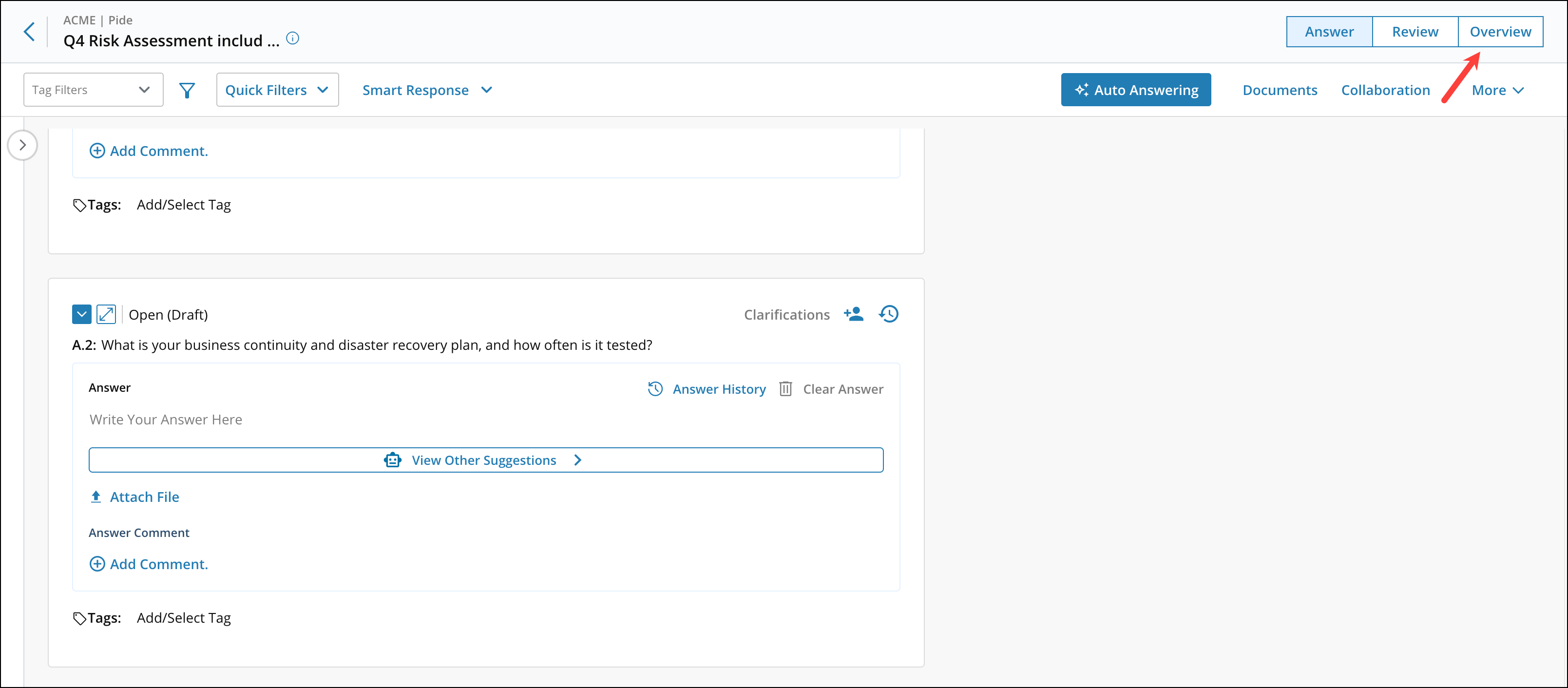 Viewing Assessment Import logs when Answering 3[R360]