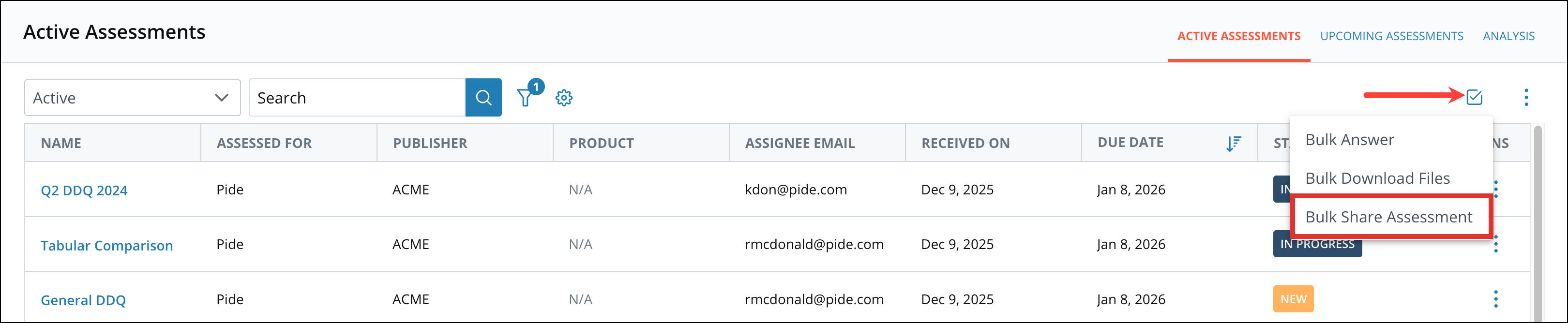 Sharing Assessments with Team 3[R360]