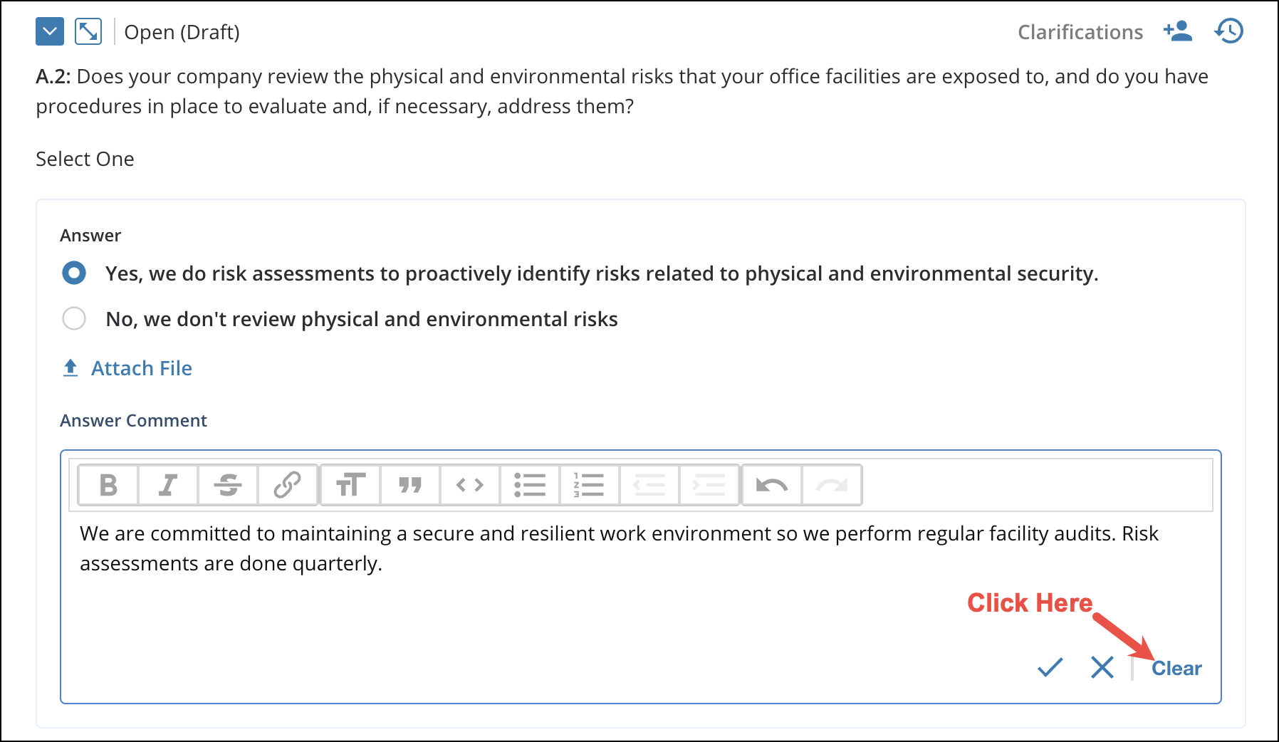 Adding and Editing Answer Comments 5