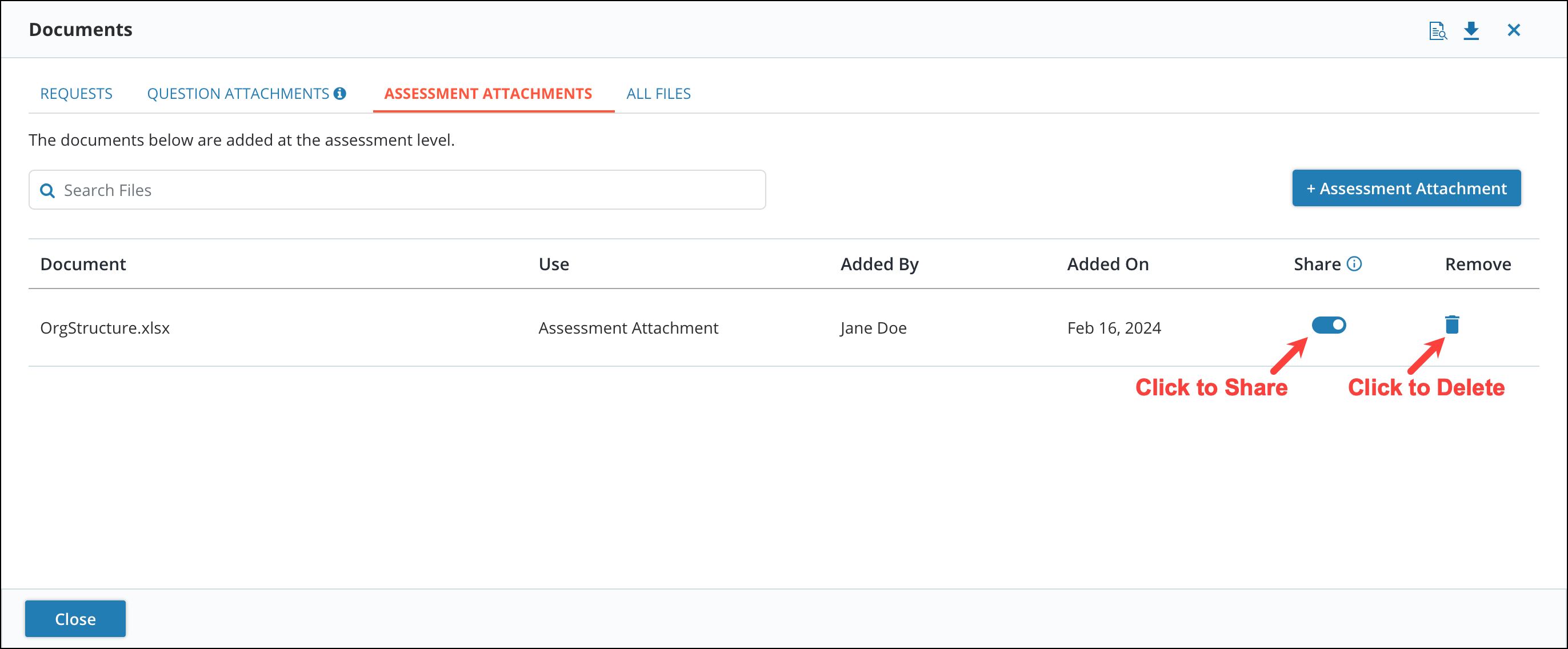 Uploading Documents to Assessments 5