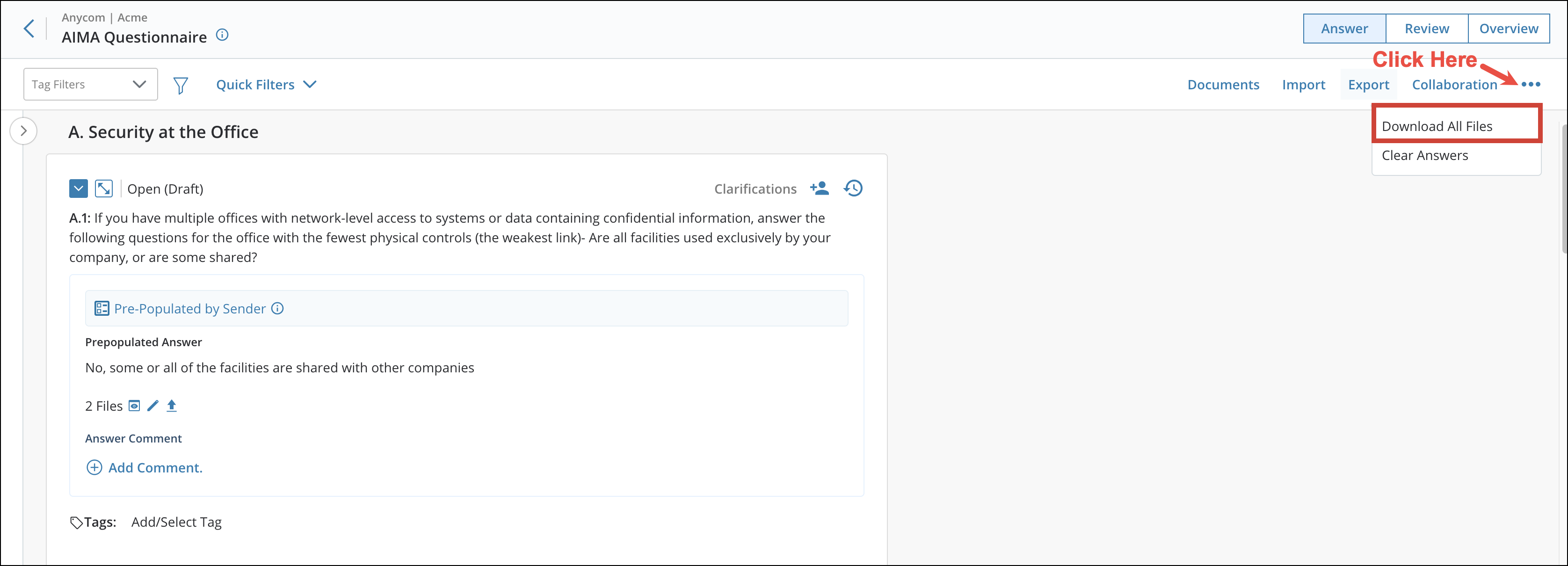 Viewing and Downloading All Files Attached to an Assessment 6[R360]